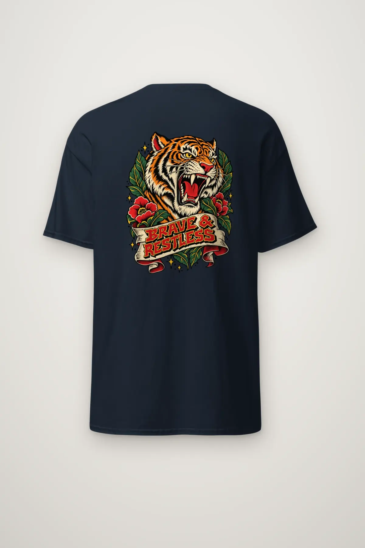 "Brave & Restless" Heavyweight Unisex Crewneck T-shirt