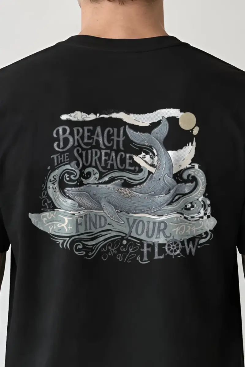"Breach The Surface" Heavyweight Unisex Crewneck T-shirt
