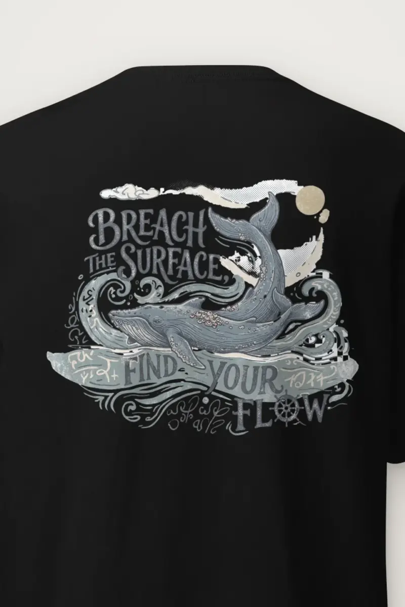 "Breach The Surface" Heavyweight Unisex Crewneck T-shirt