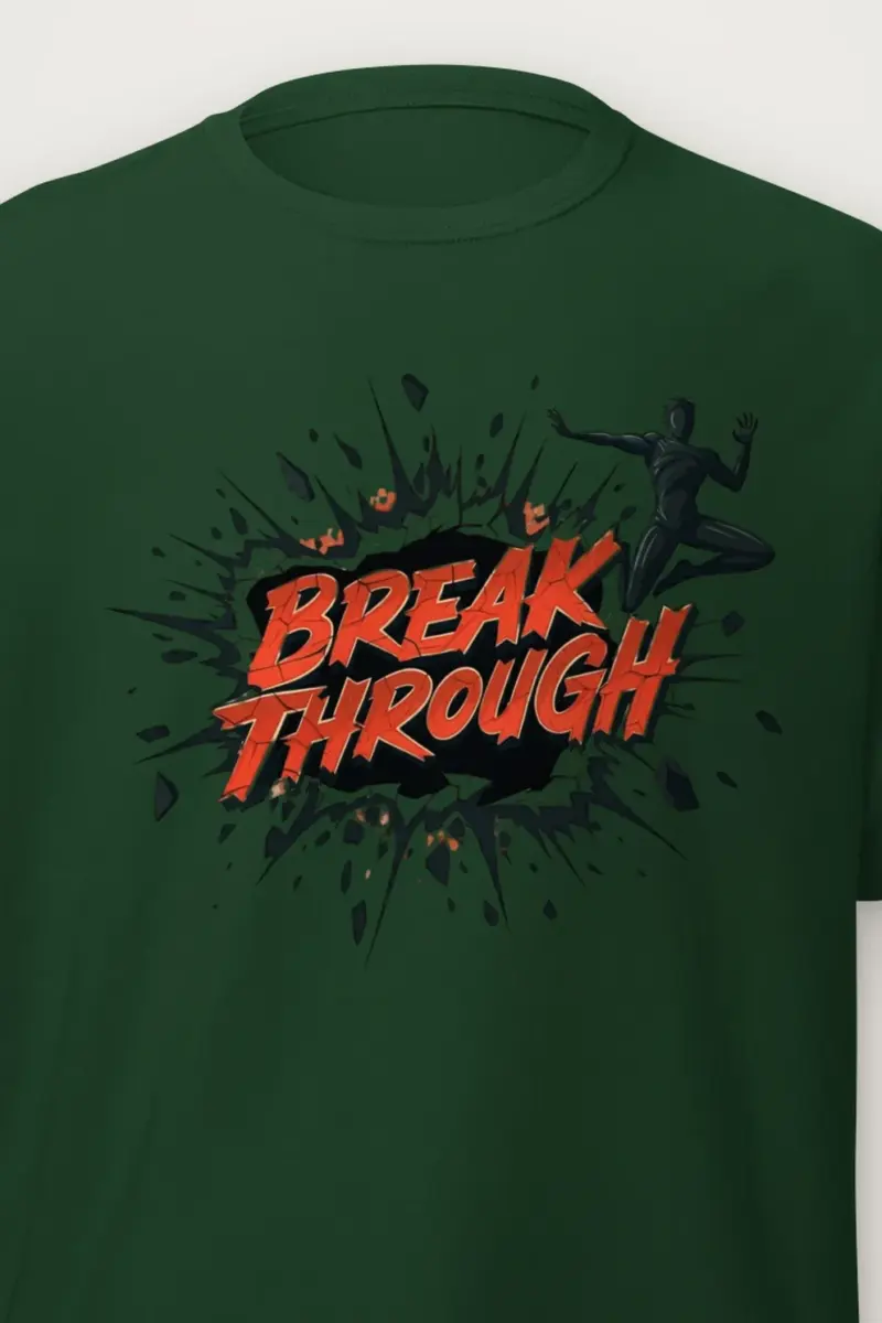 "Break Through" Heavyweight Unisex Crewneck T-shirt