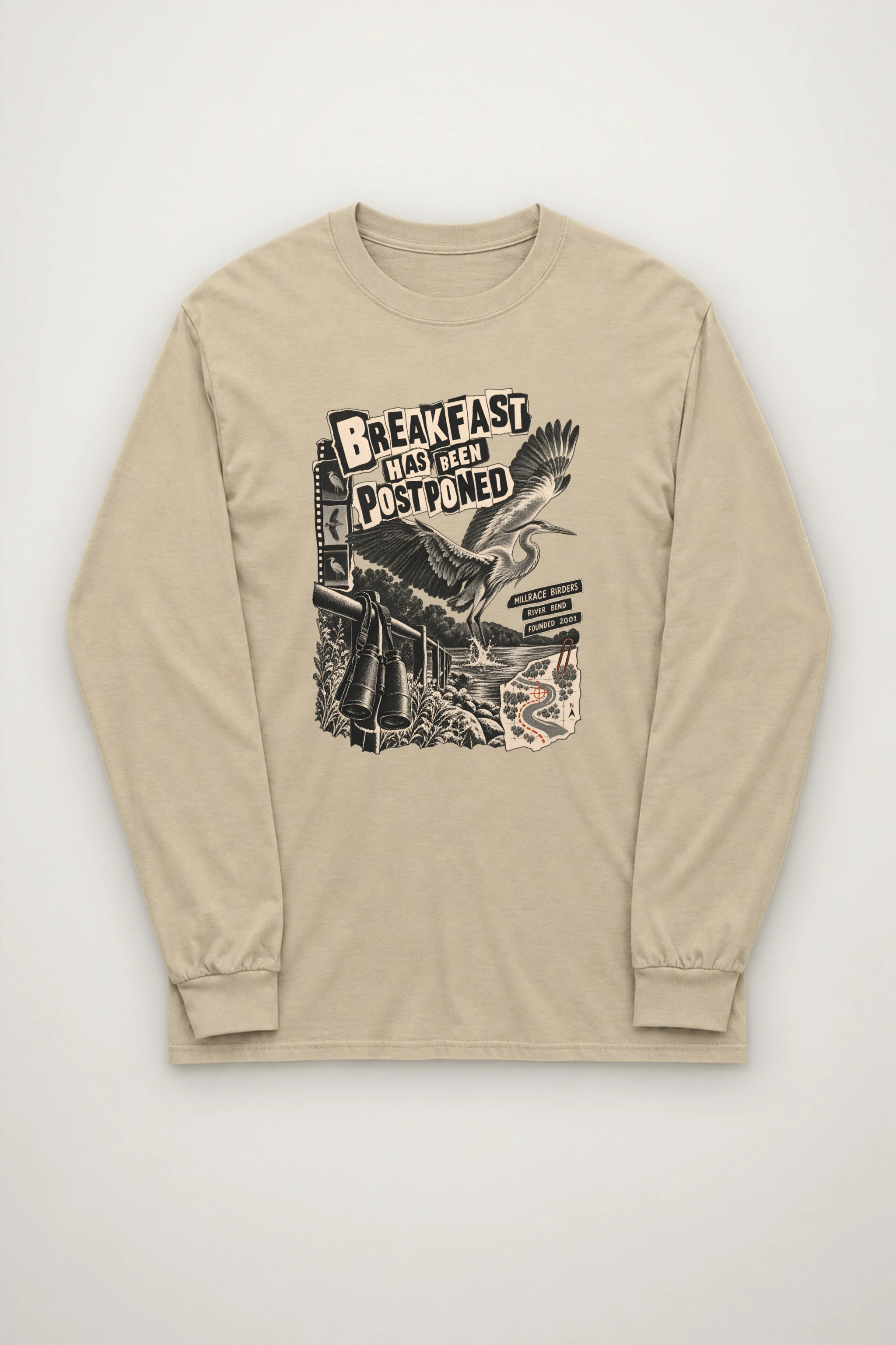 "Breakfast Has Been Postponed" Unisex Longsleeve T-shirt