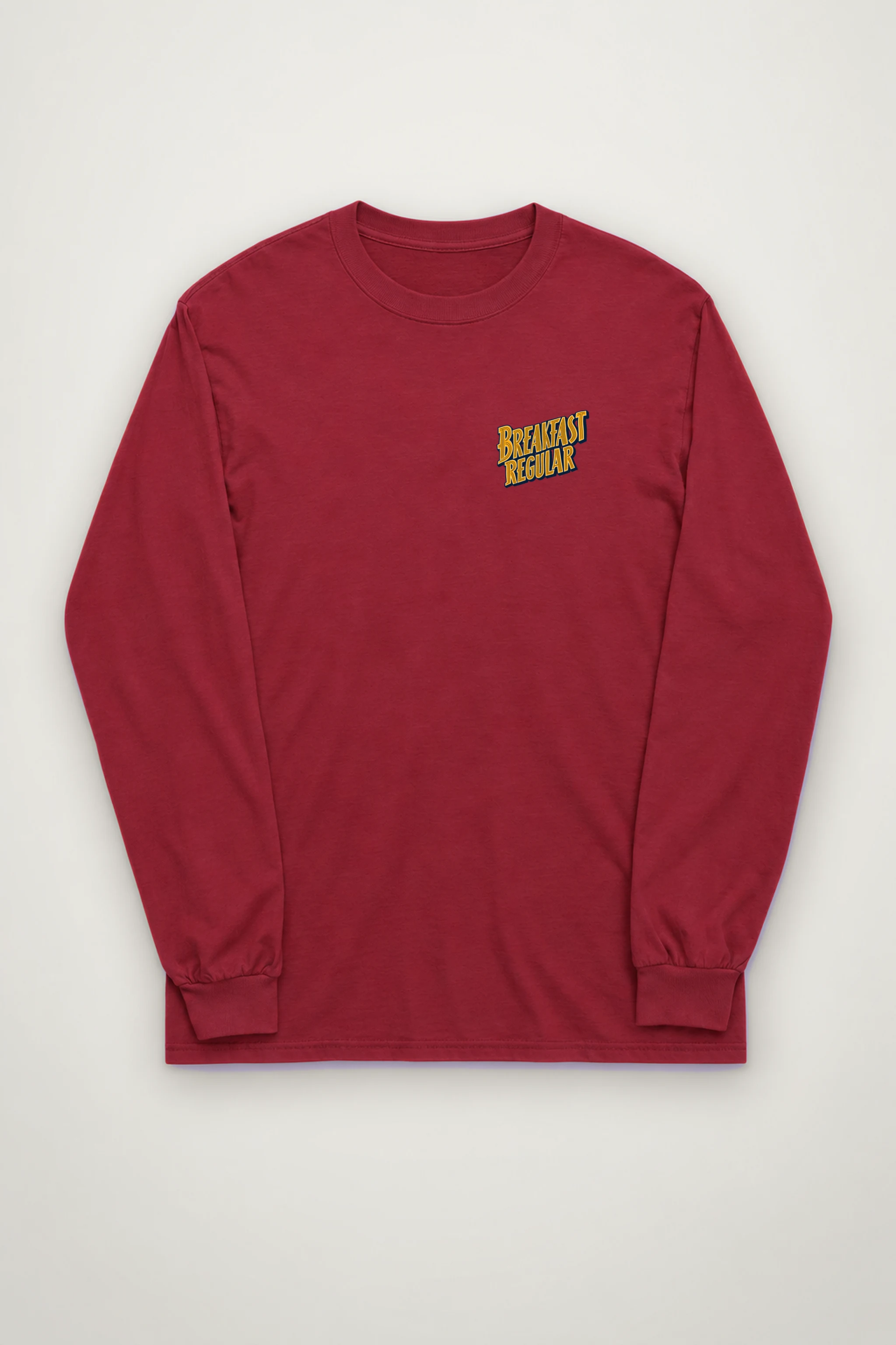 "Breakfast Regular Diner Plate" Unisex Longsleeve T-shirt