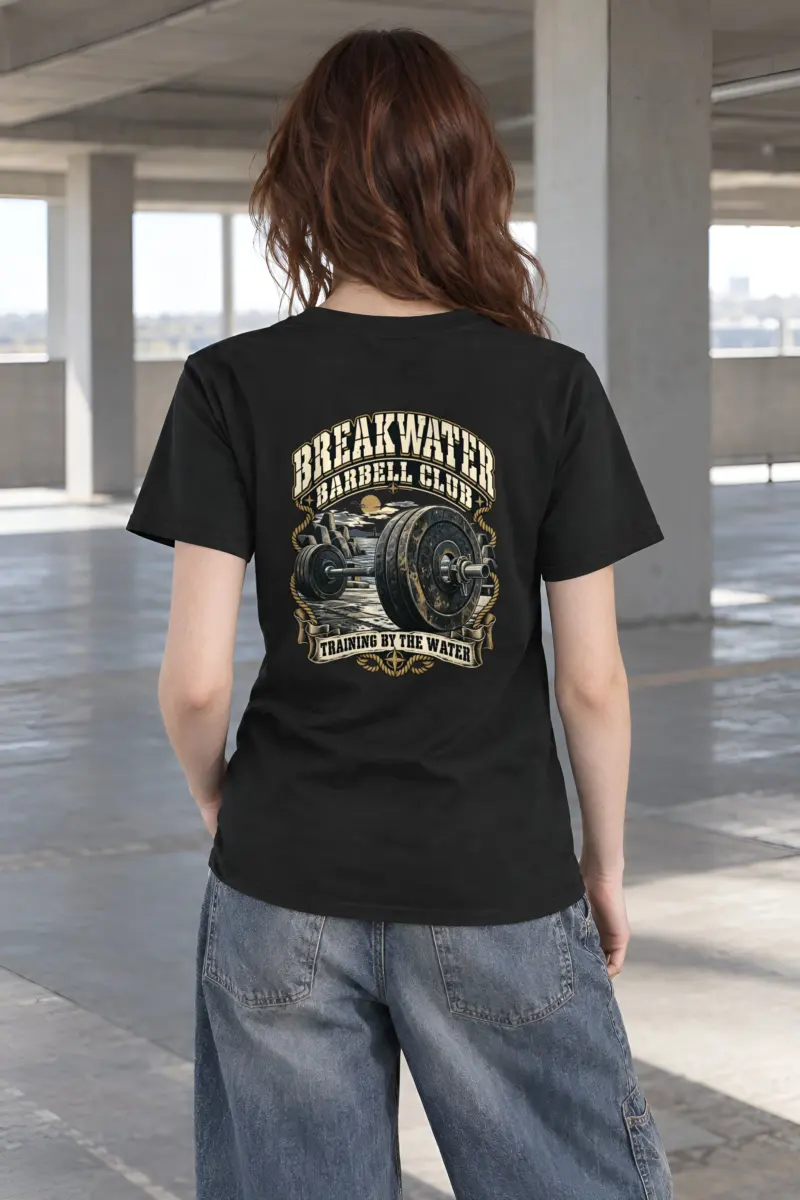 "Breakwater Barbell Club" Heavyweight Unisex Crewneck T-shirt