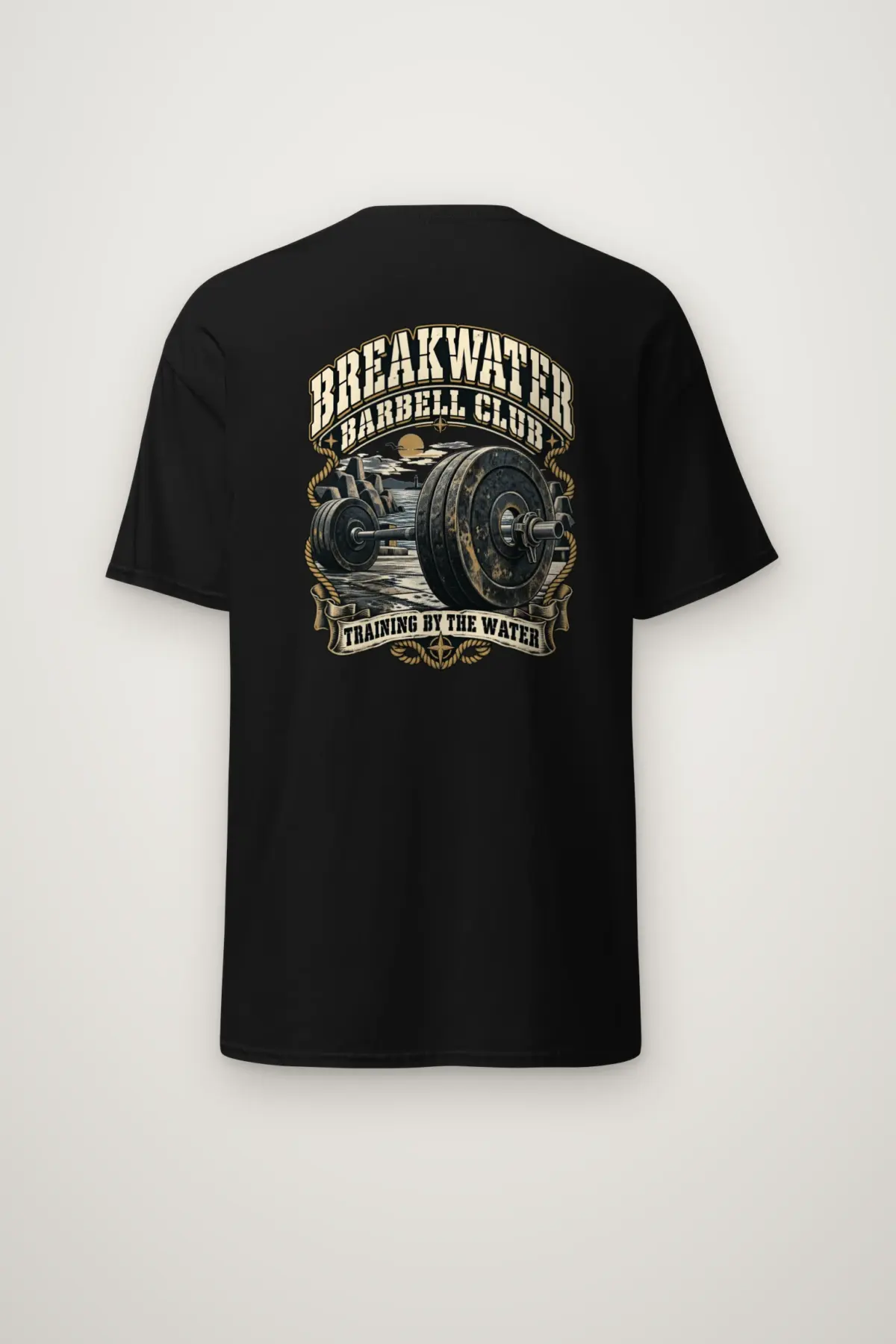 "Breakwater Barbell Club" Heavyweight Unisex Crewneck T-shirt