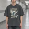 "Breakwater Diary" Men's Oversized Heavyweight Crewneck T-Shirt