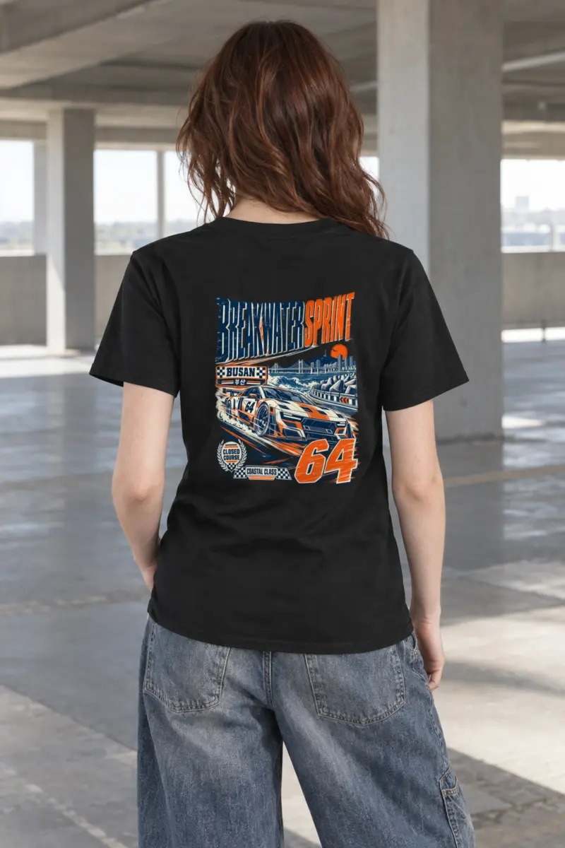 "Breakwater Sprint Busan" Heavyweight Unisex Crewneck T-shirt