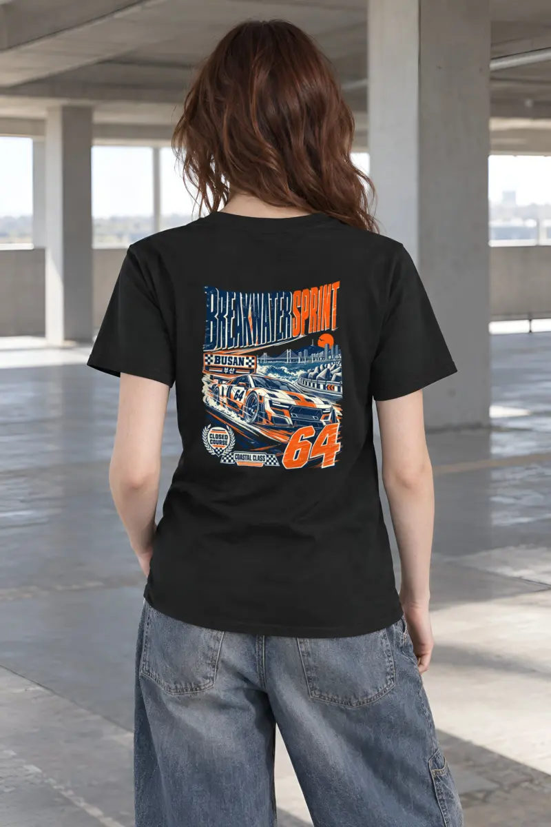 "Breakwater Sprint Busan" Heavyweight Unisex Crewneck T-shirt