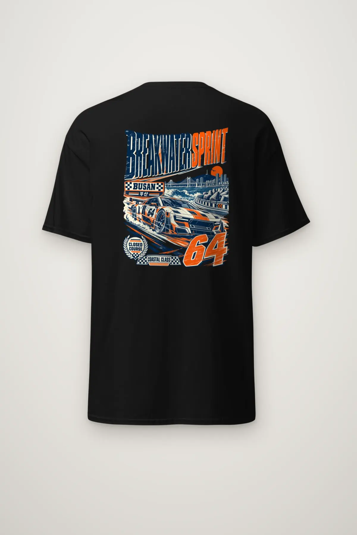 "Breakwater Sprint Busan" Heavyweight Unisex Crewneck T-shirt