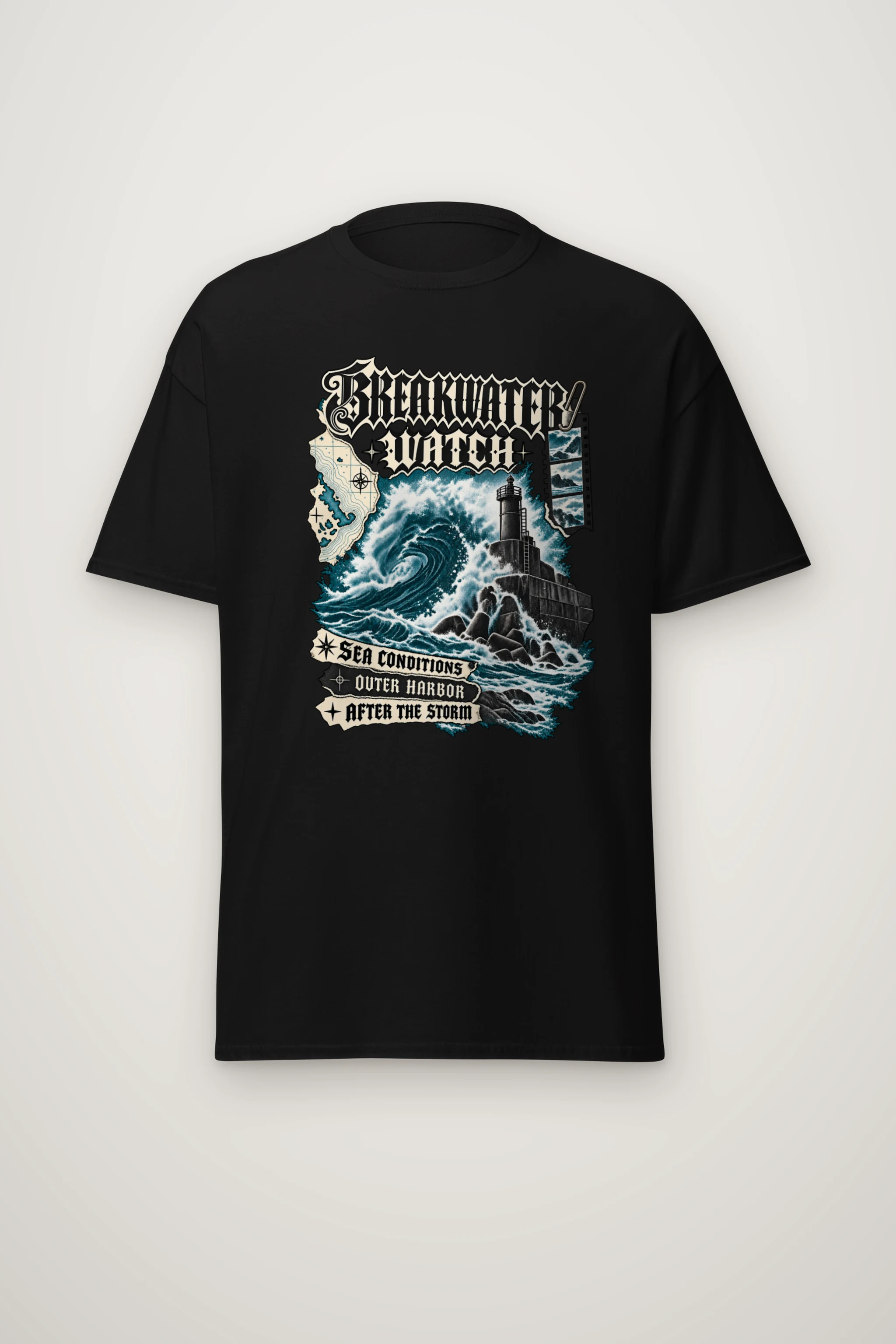 "Breakwater Watch" Heavyweight Unisex Crewneck T-shirt