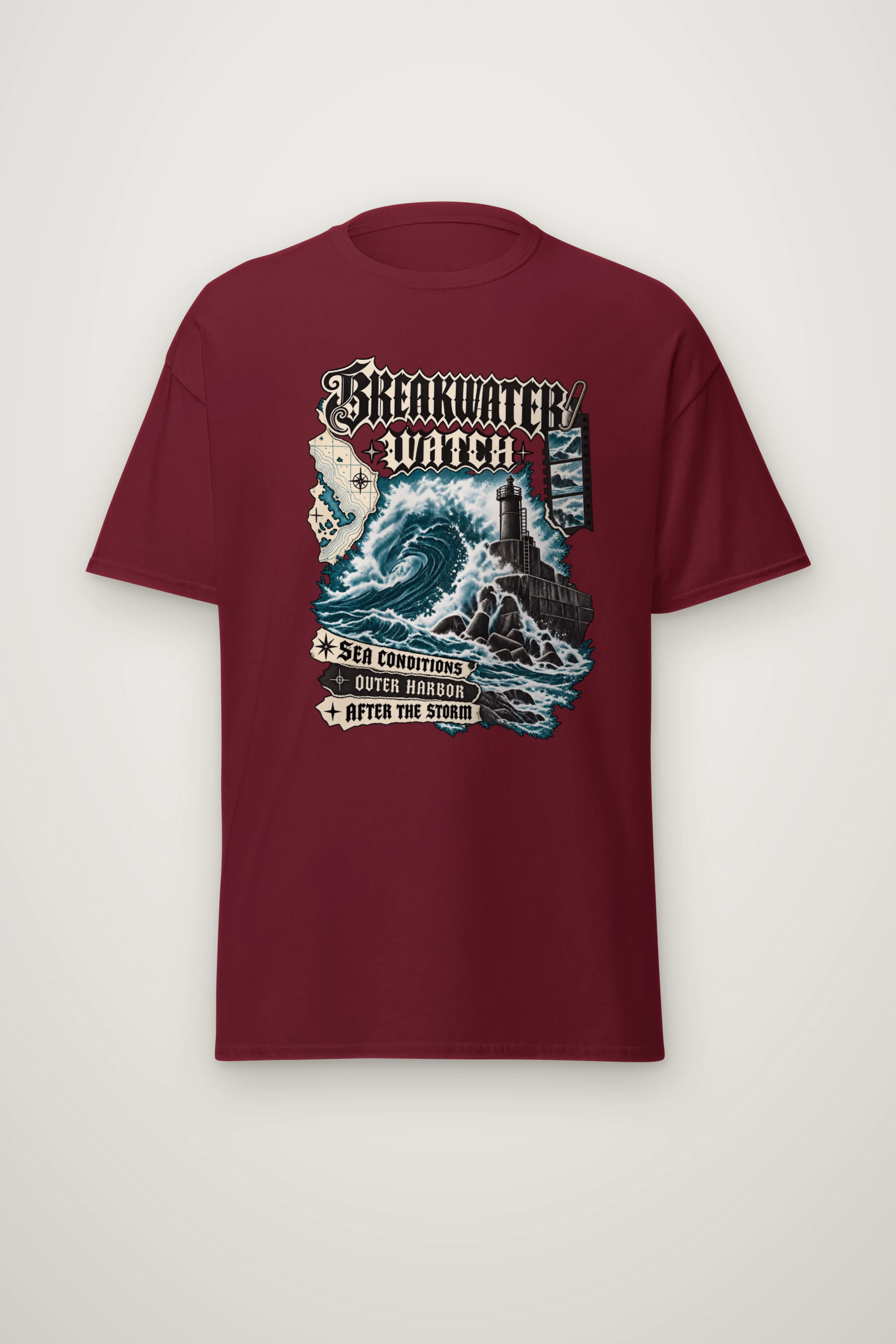 "Breakwater Watch" Heavyweight Unisex Crewneck T-shirt