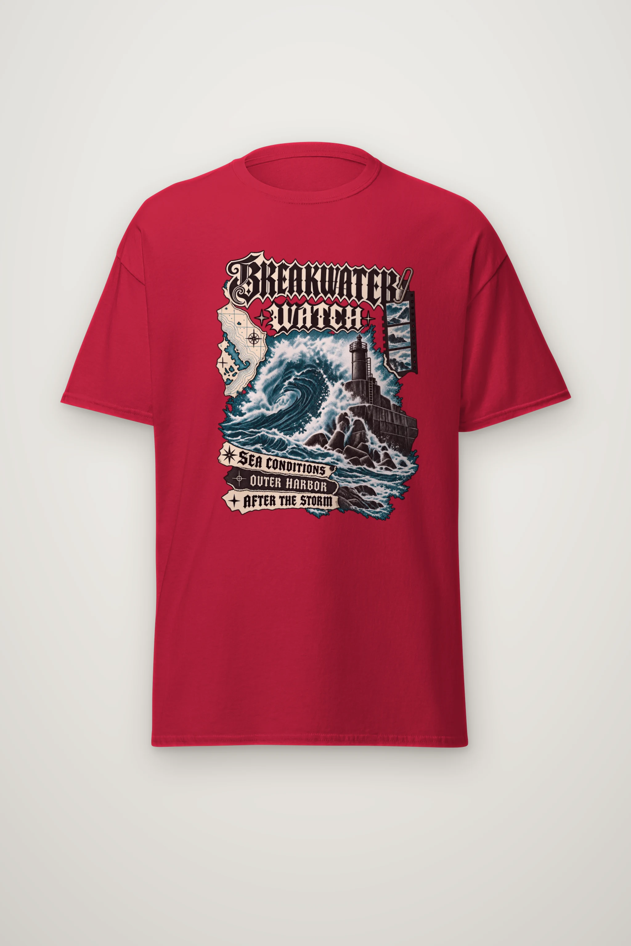 "Breakwater Watch" Heavyweight Unisex Crewneck T-shirt