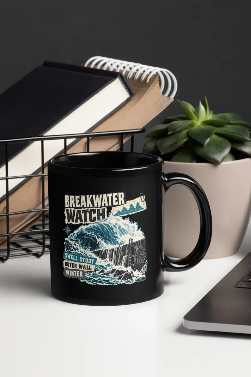 "Breakwater Watch Swell Study" 11oz Ceramic Mug