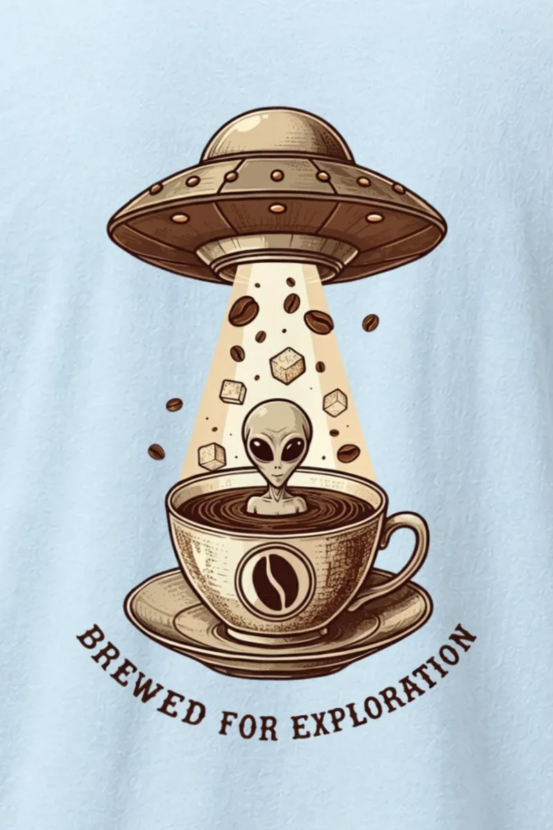 "Brewed For Exploration" Heavyweight Unisex Crewneck T-shirt
