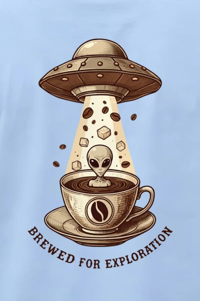 "Brewed For Exploration" Heavyweight Unisex Crewneck T-shirt