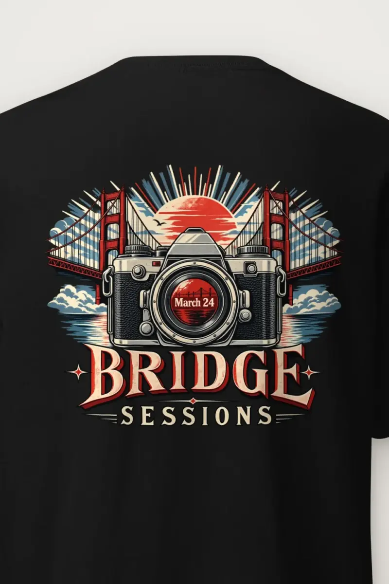 "Bridge Sessions" Heavyweight Unisex Crewneck T-shirt