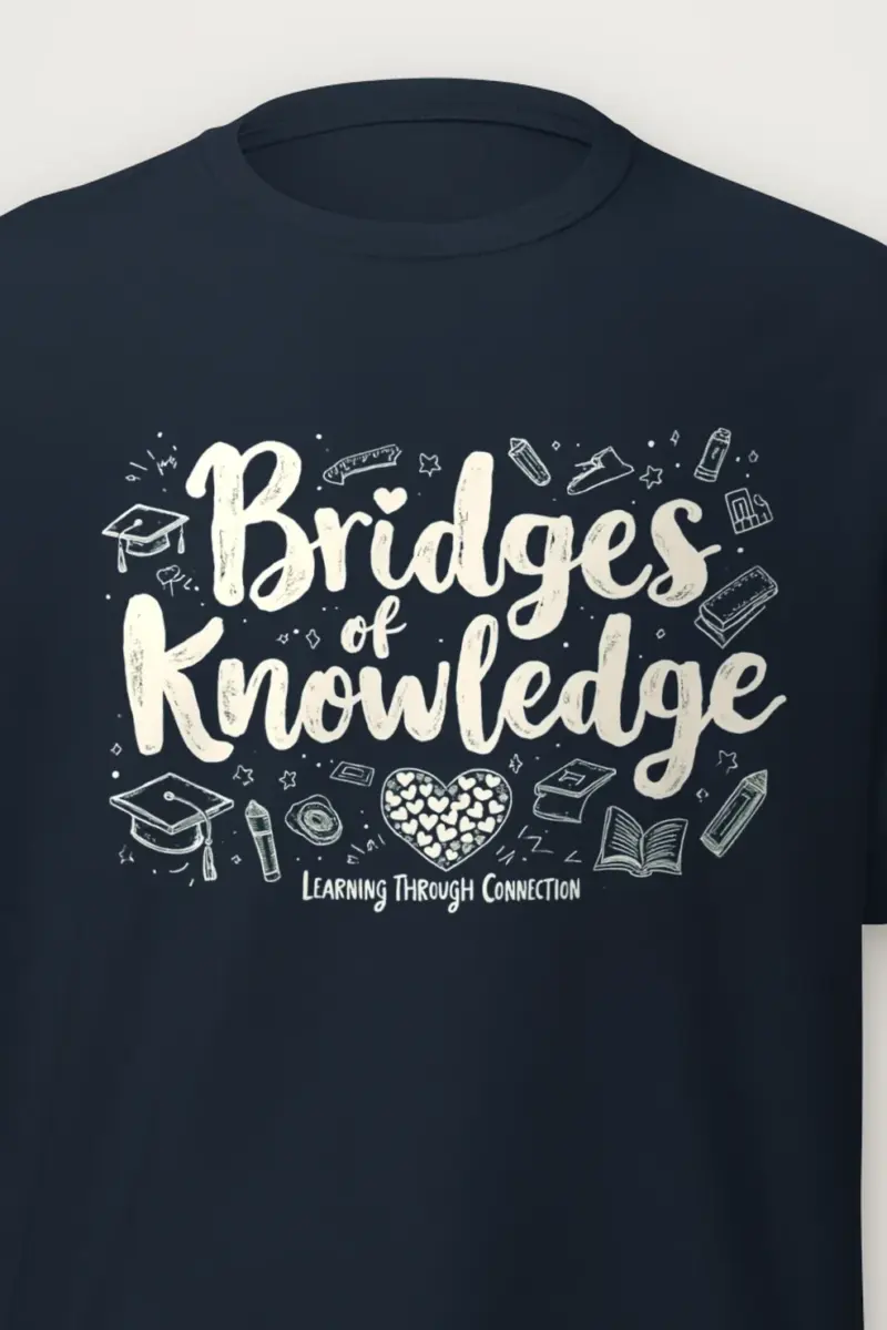 "Bridges Of Knowledge" Heavyweight Unisex Crewneck T-shirt