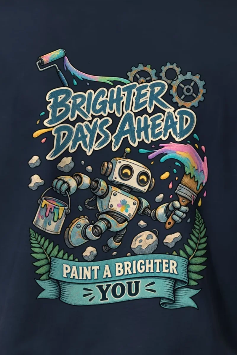 "Brighter Days Ahead" Heavyweight Unisex Crewneck T-shirt