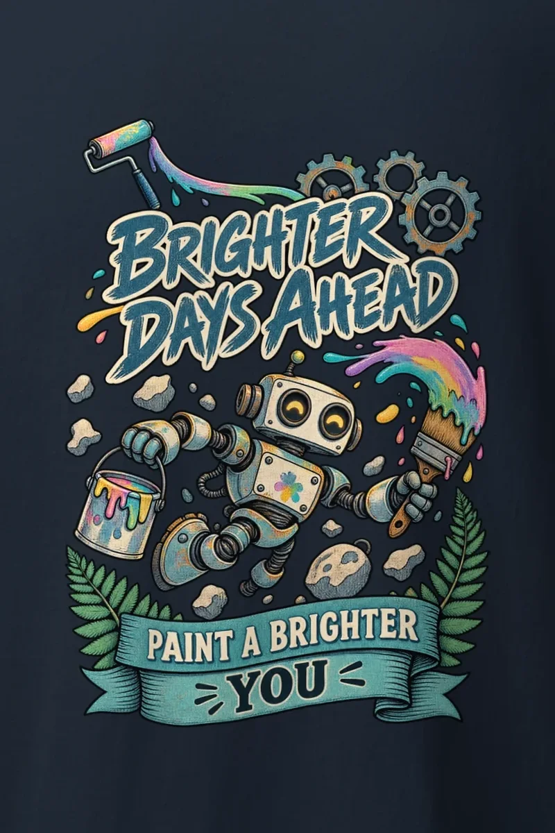 "Brighter Days Ahead" Heavyweight Unisex Crewneck T-shirt