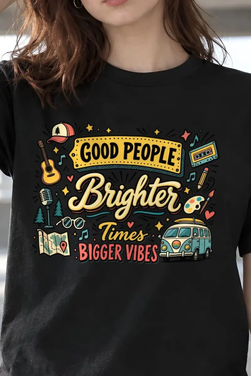 "Brighter Times" Heavyweight Unisex Crewneck T-shirt