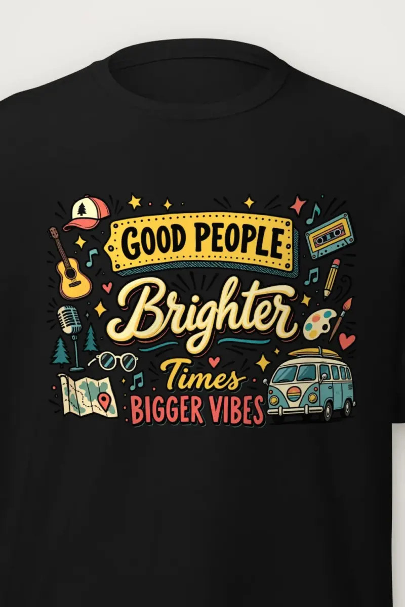 "Brighter Times" Heavyweight Unisex Crewneck T-shirt
