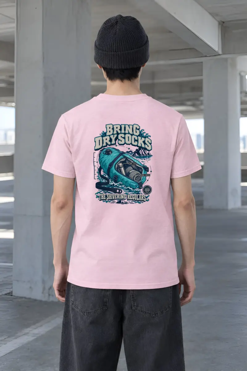 "Bring Dry Socks" Heavyweight Unisex Crewneck T-shirt