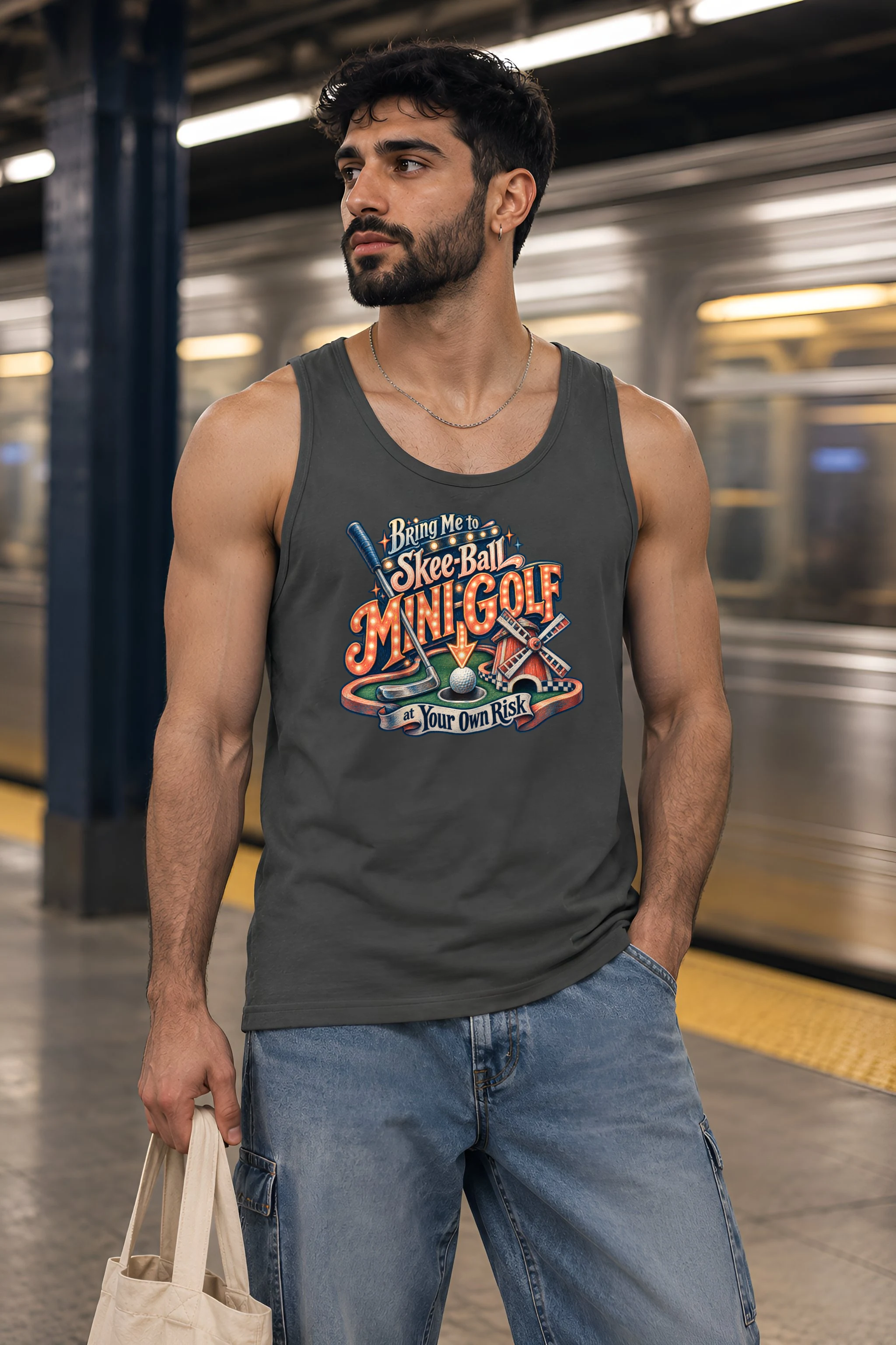 "Bring Me to Mini-Golf" Unisex Jersey Tank