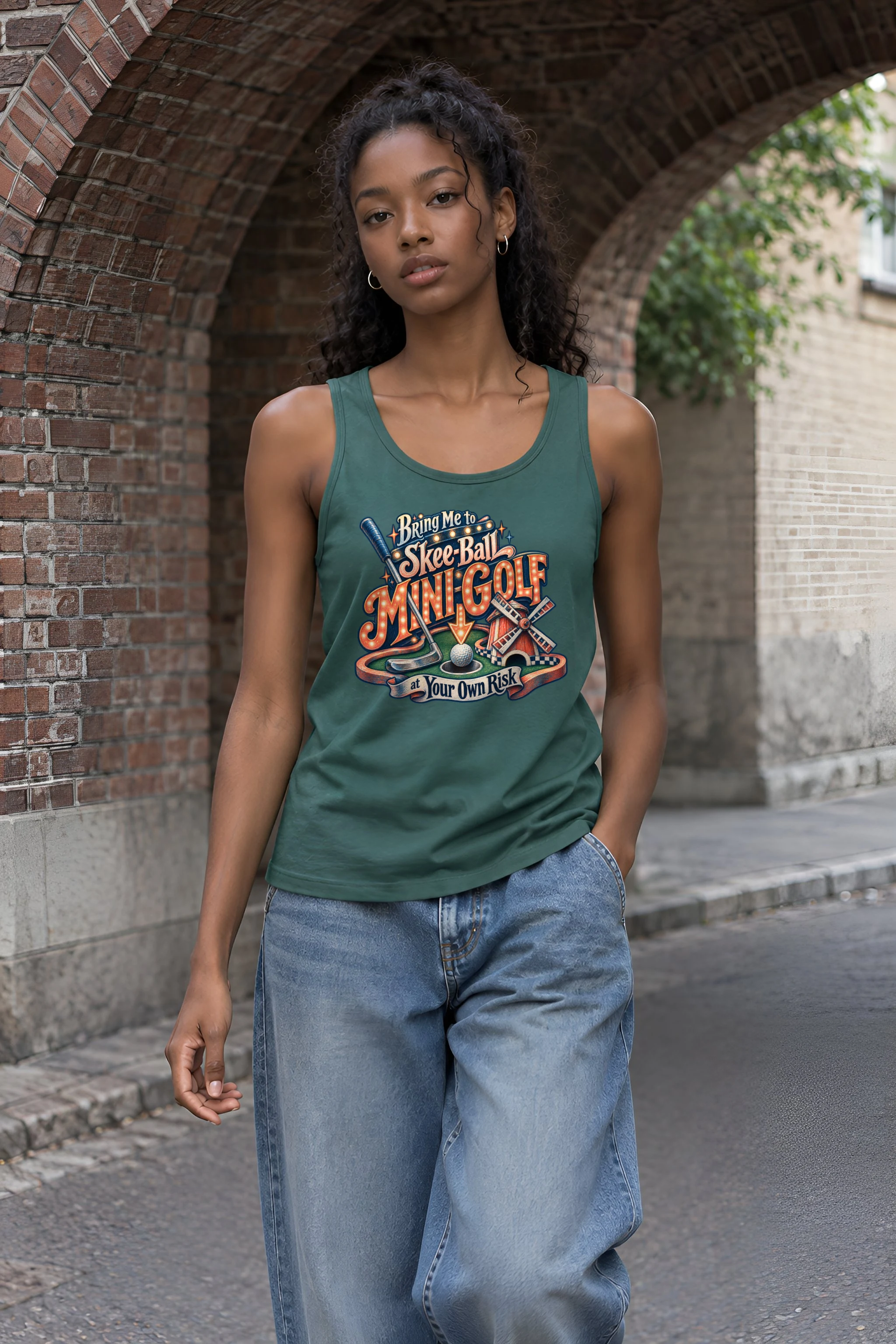 "Bring Me to Mini-Golf" Unisex Jersey Tank