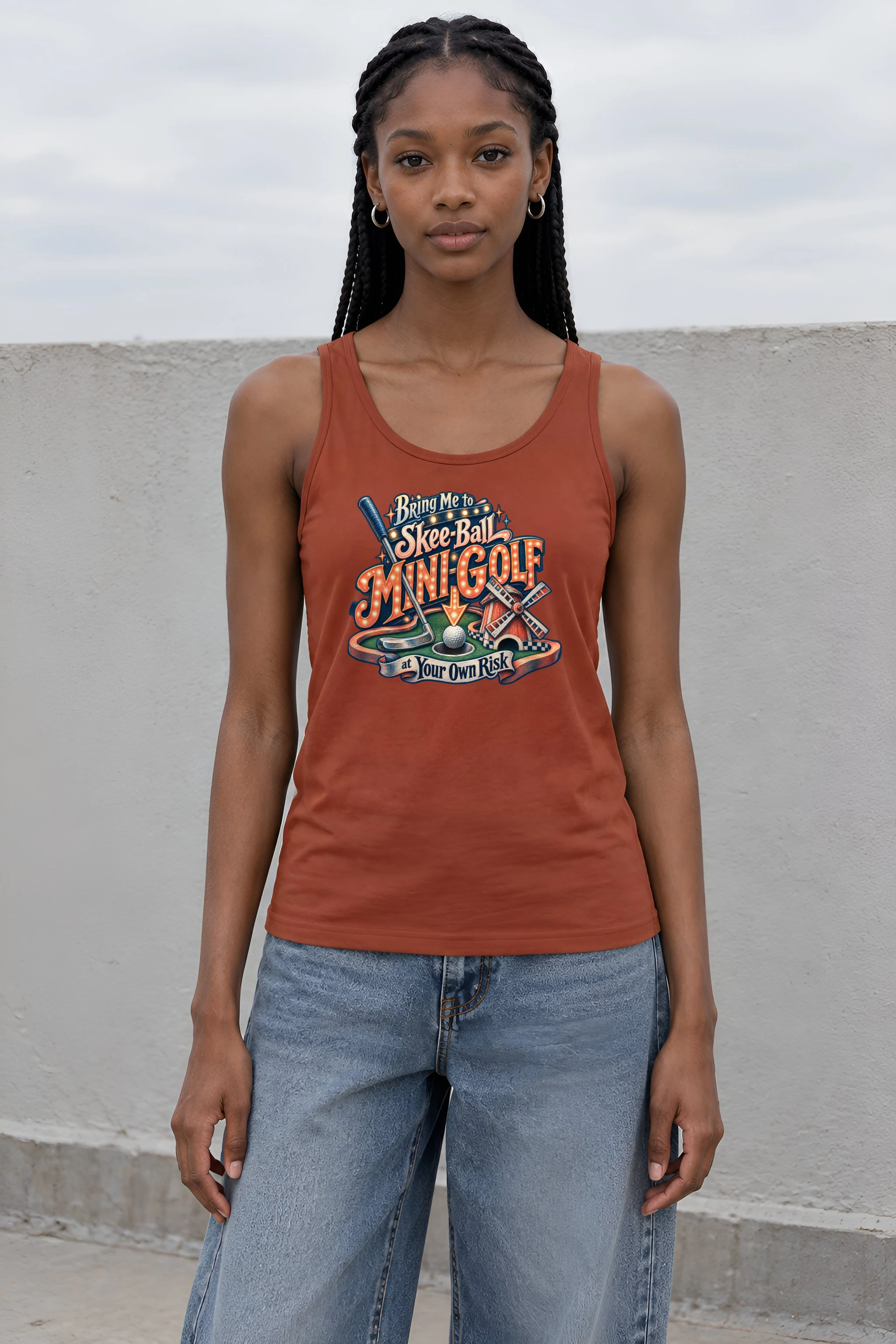 "Bring Me to Mini-Golf" Unisex Jersey Tank