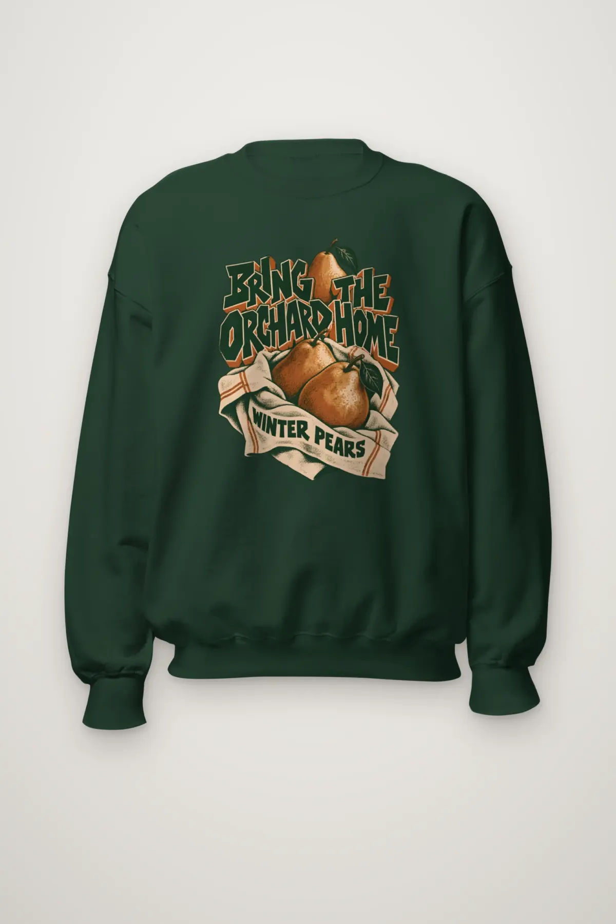 "BRING THE ORCHARD HOME WINTER PEARS" Heavy Blend Unisex Crewneck Sweatshirt