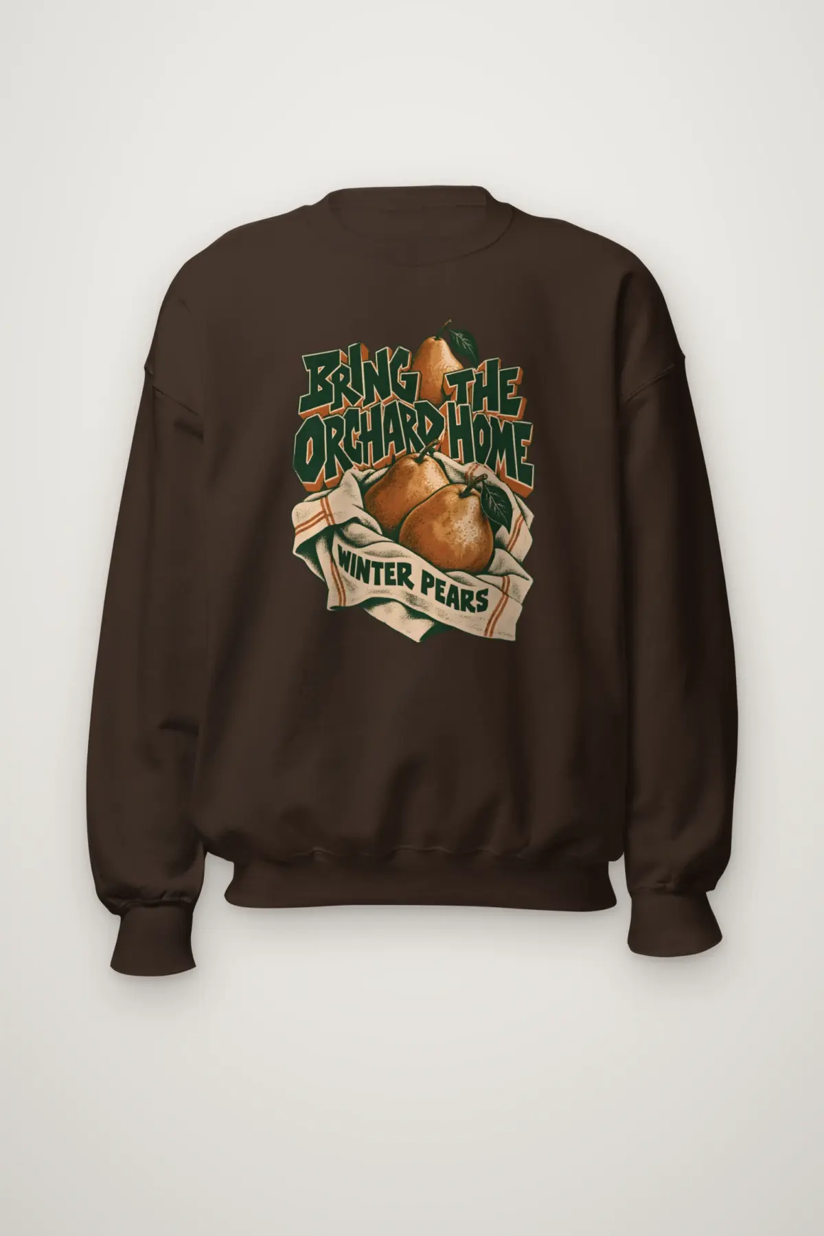 "BRING THE ORCHARD HOME WINTER PEARS" Heavy Blend Unisex Crewneck Sweatshirt