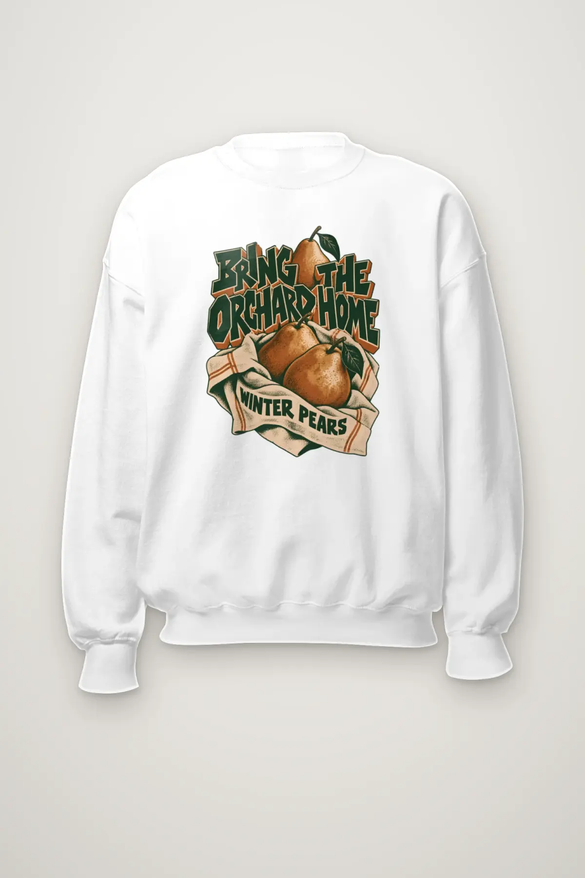 "BRING THE ORCHARD HOME WINTER PEARS" Heavy Blend Unisex Crewneck Sweatshirt