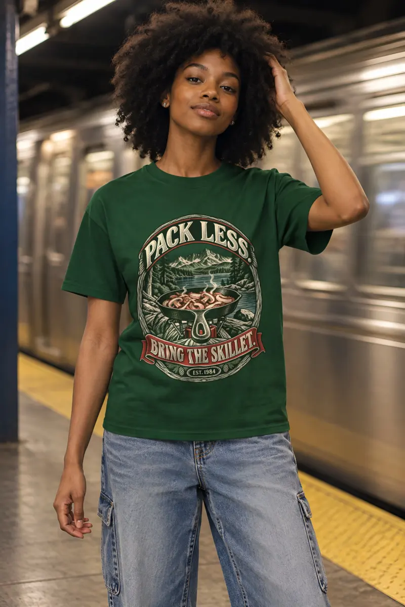 "Bring The Skillet" Heavyweight Unisex Crewneck T-shirt