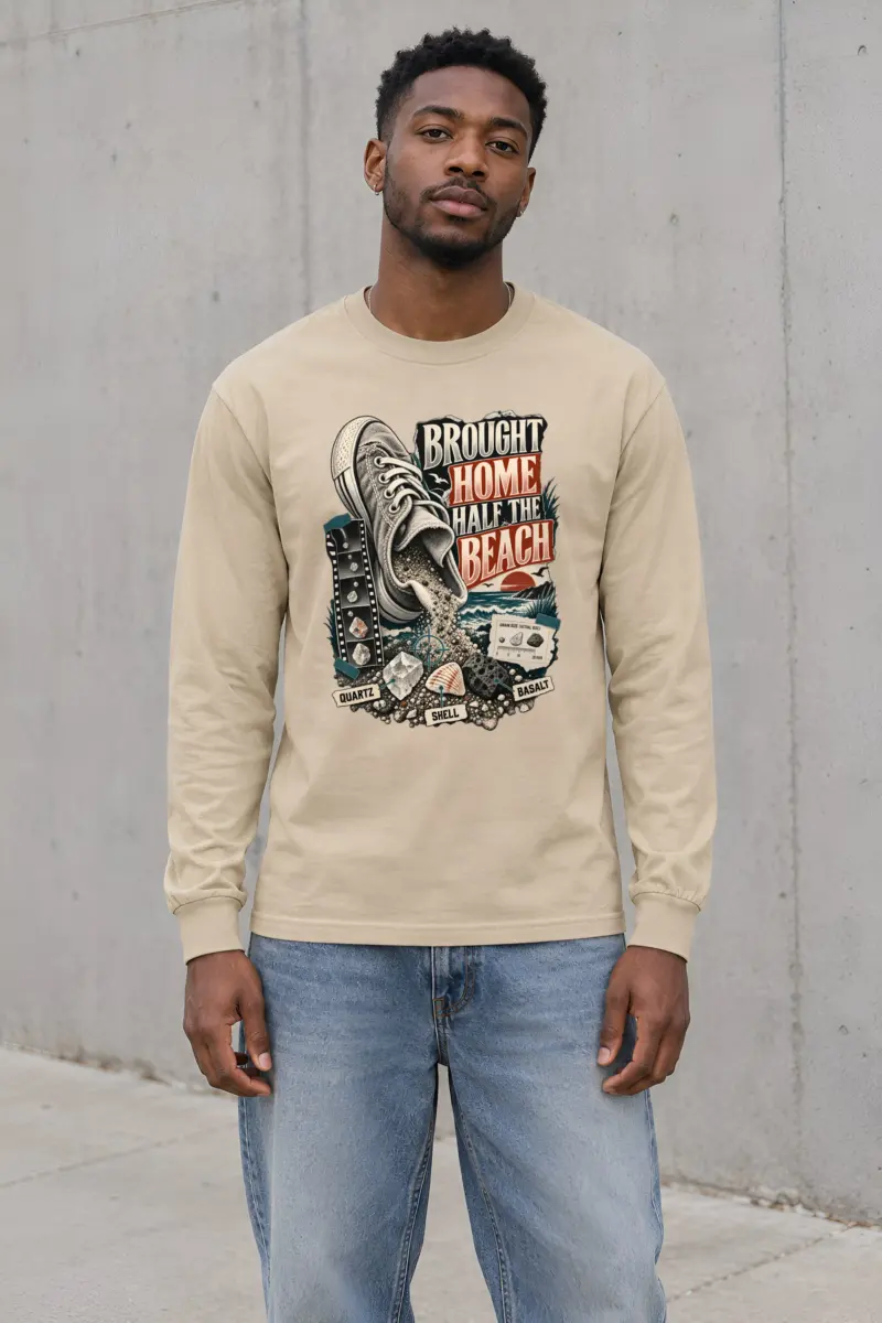 "Brought Home Half The Beach" Unisex Longsleeve T-shirt