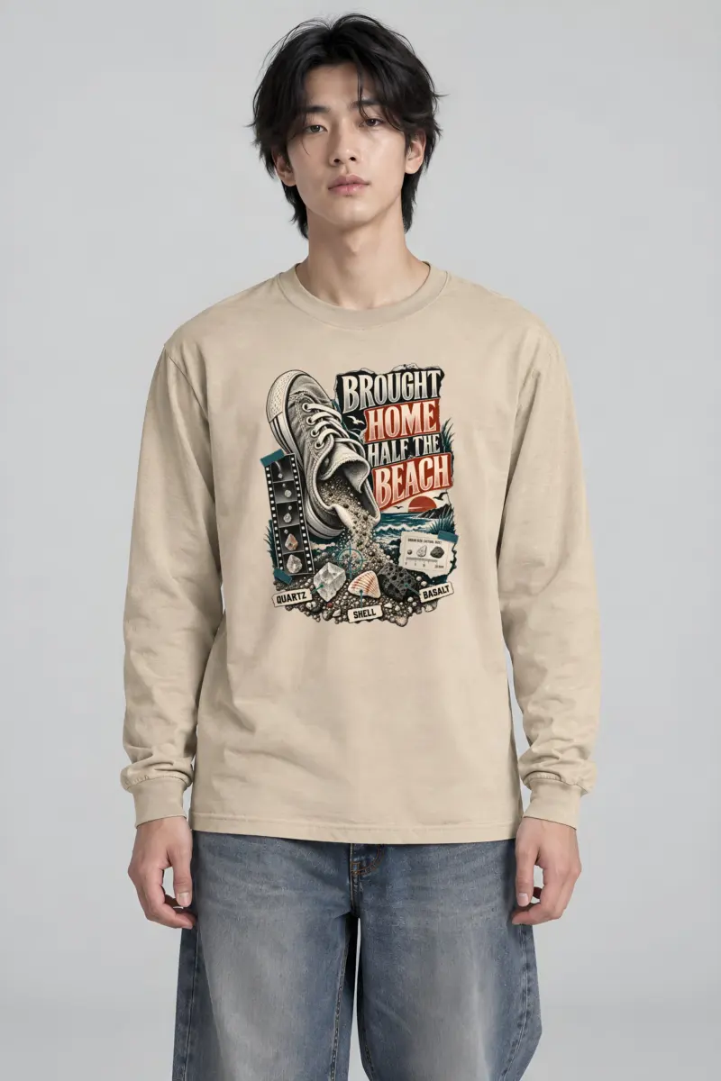 "Brought Home Half The Beach" Unisex Longsleeve T-shirt