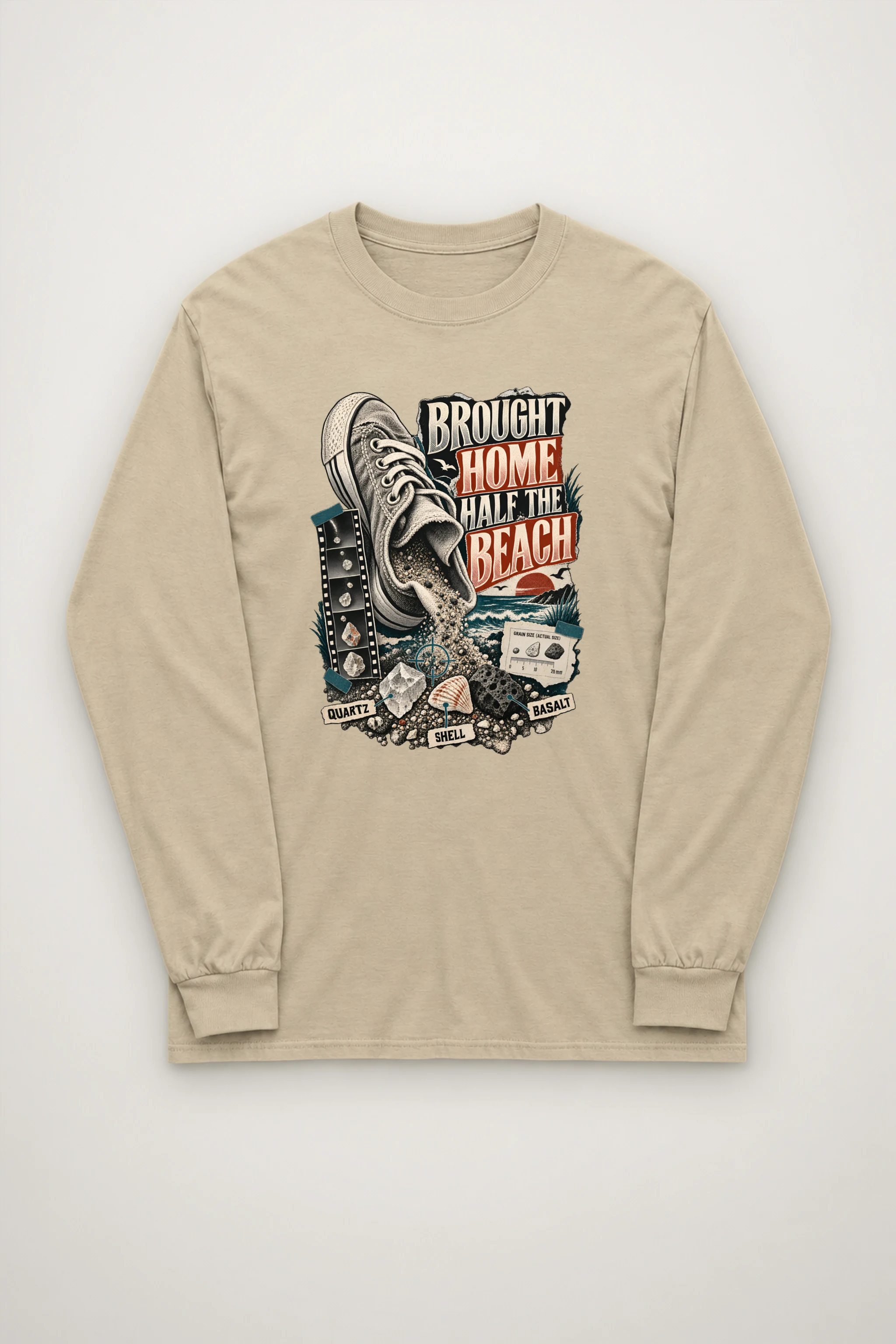 "Brought Home Half The Beach" Unisex Longsleeve T-shirt