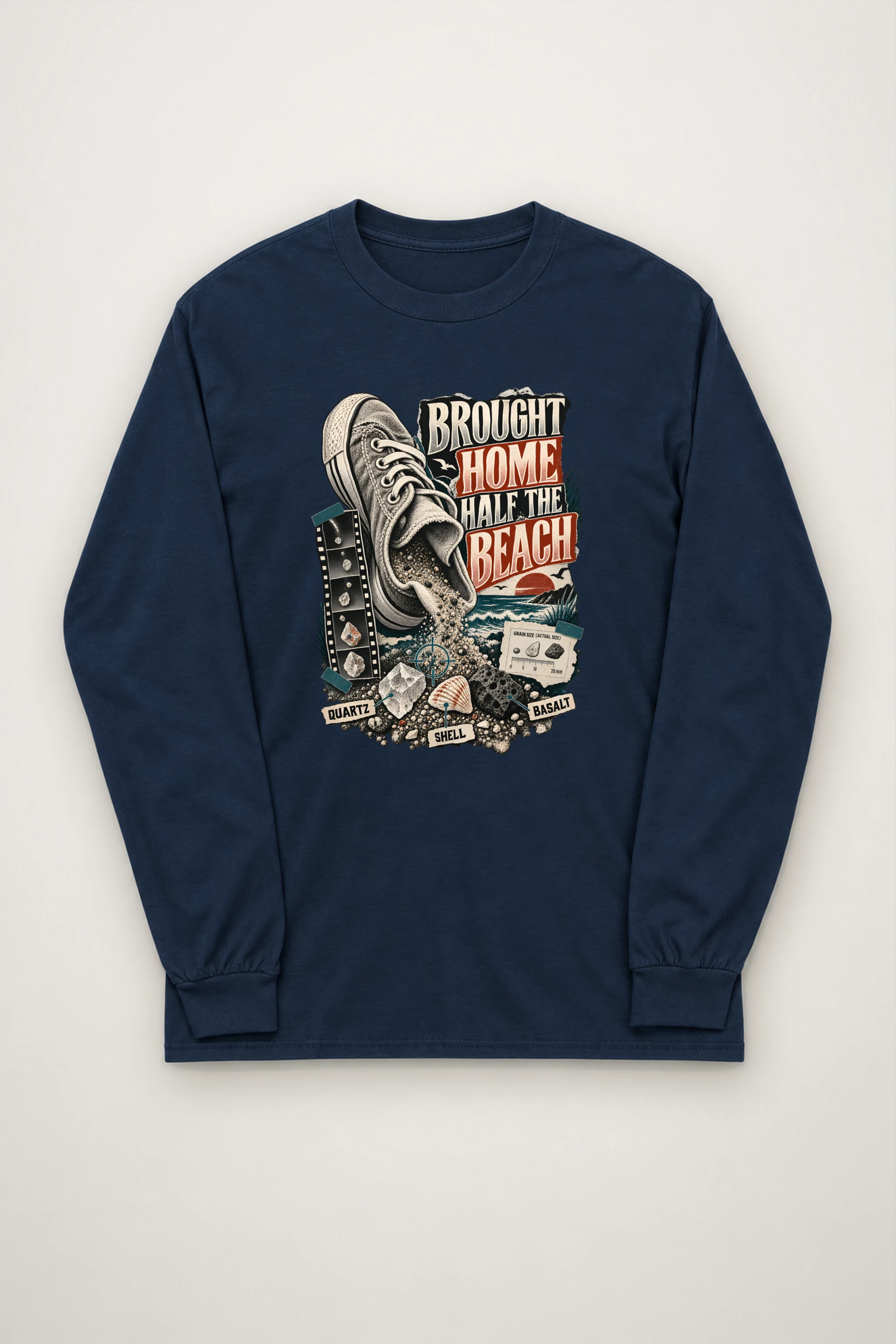 "Brought Home Half The Beach" Unisex Longsleeve T-shirt