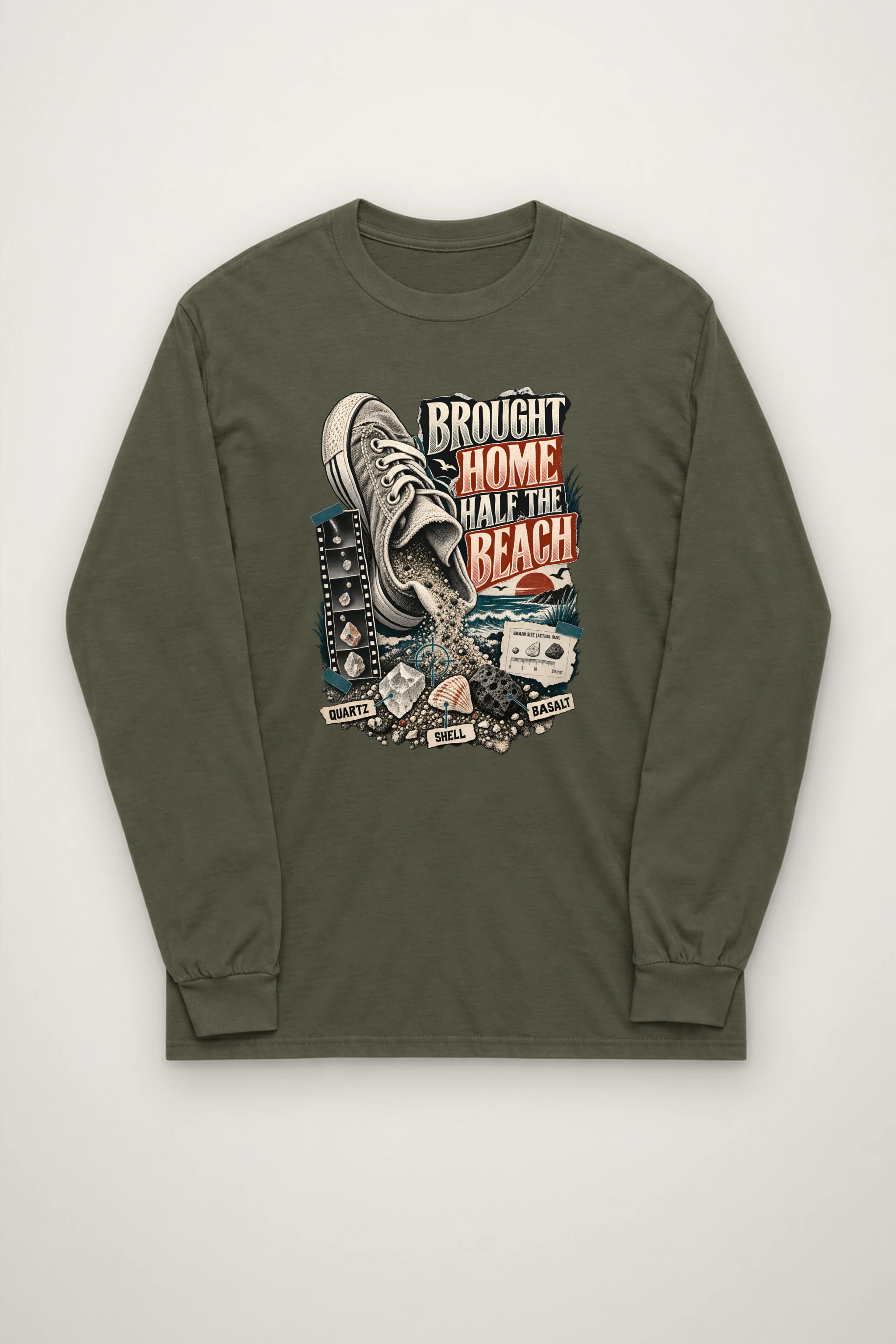 "Brought Home Half The Beach" Unisex Longsleeve T-shirt