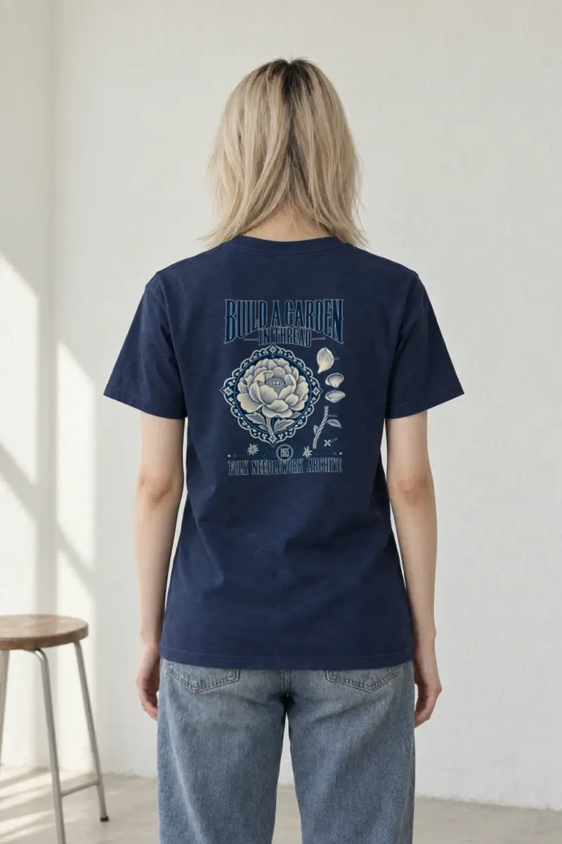 "Build a Garden in Thread" Heavyweight Unisex Crewneck T-shirt