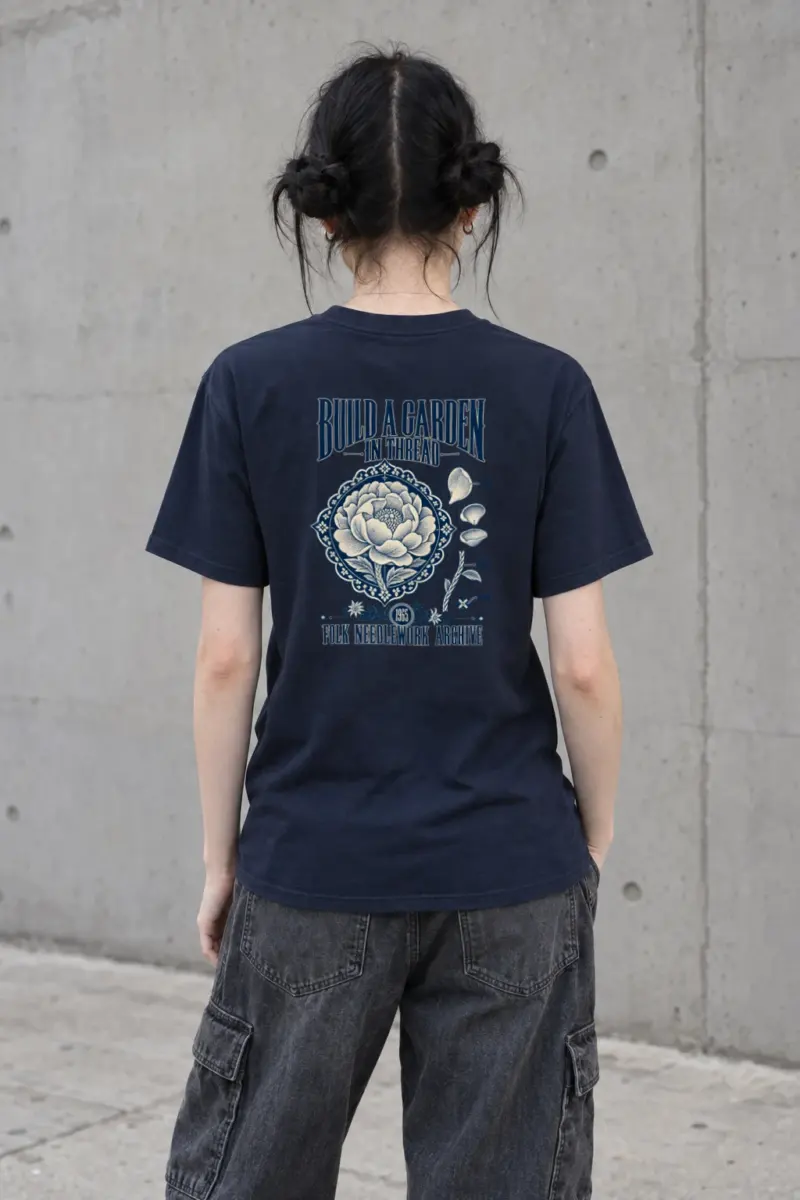 "Build a Garden in Thread" Heavyweight Unisex Crewneck T-shirt