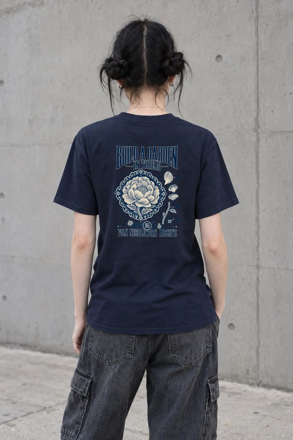 "Build a Garden in Thread" Heavyweight Unisex Crewneck T-shirt