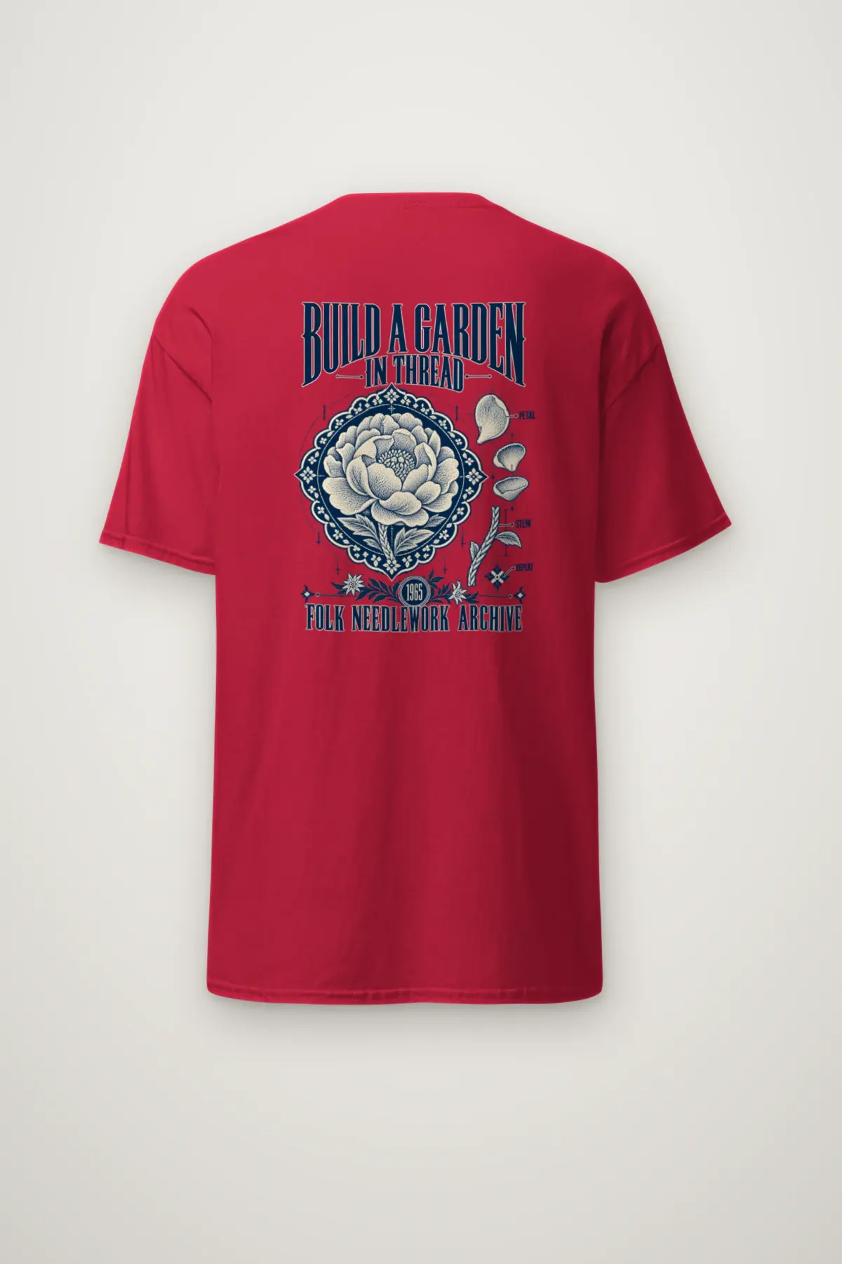 "Build a Garden in Thread" Heavyweight Unisex Crewneck T-shirt