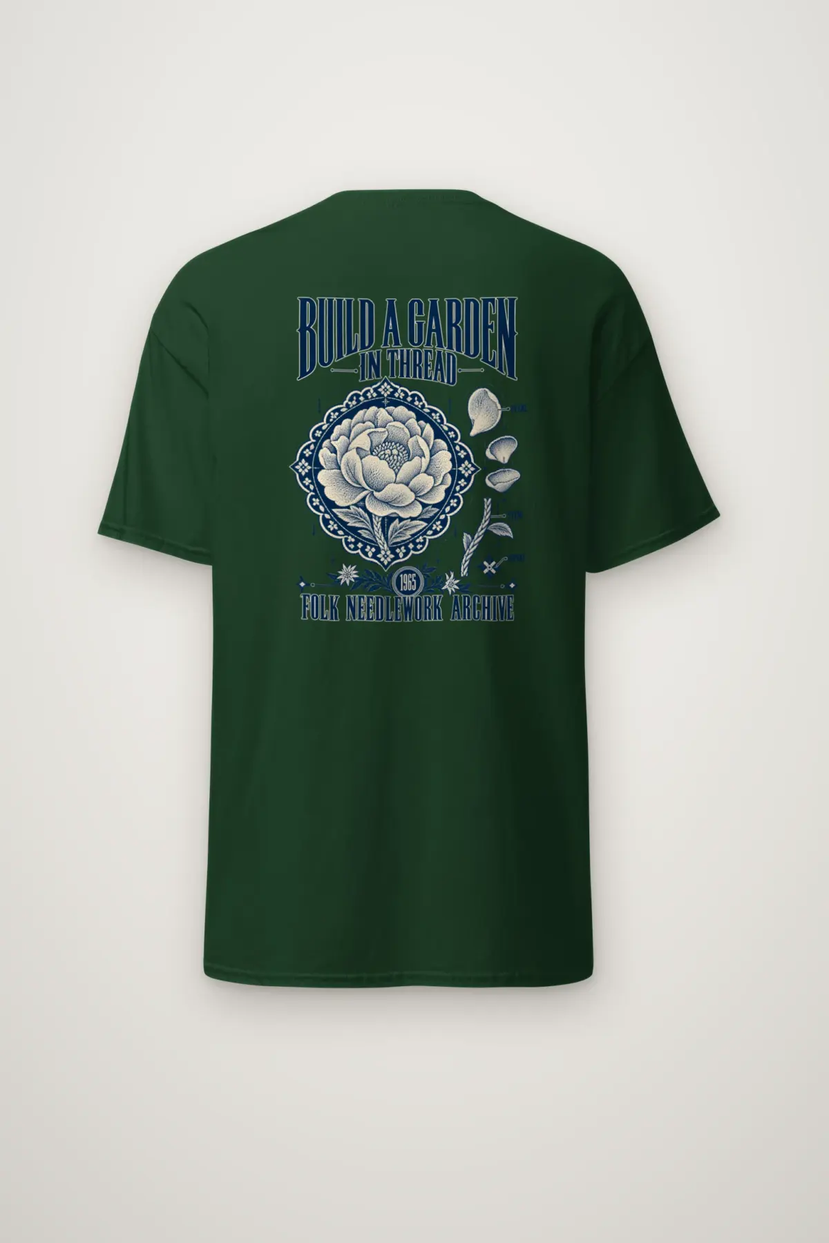 "Build a Garden in Thread" Heavyweight Unisex Crewneck T-shirt