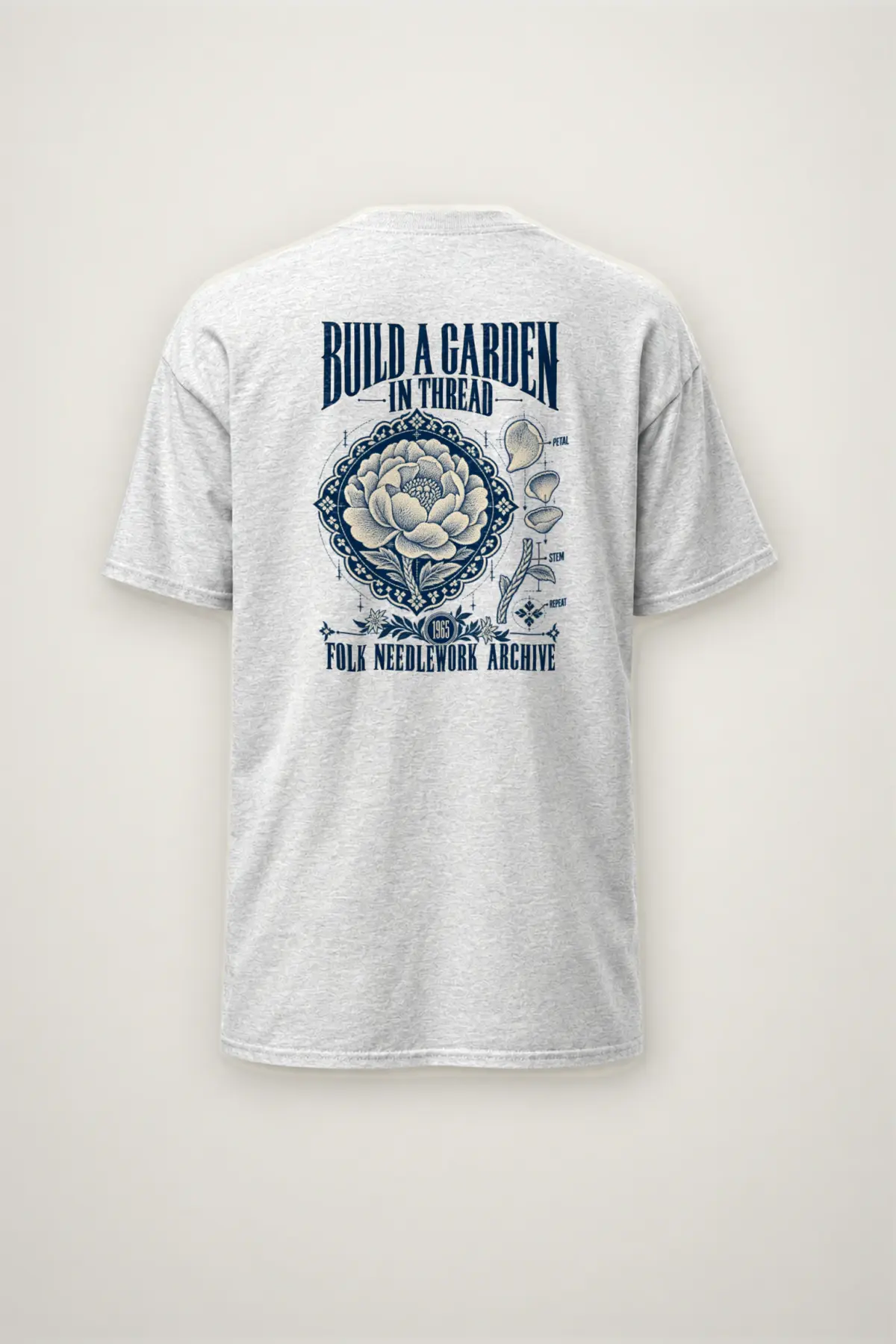 "Build a Garden in Thread" Heavyweight Unisex Crewneck T-shirt