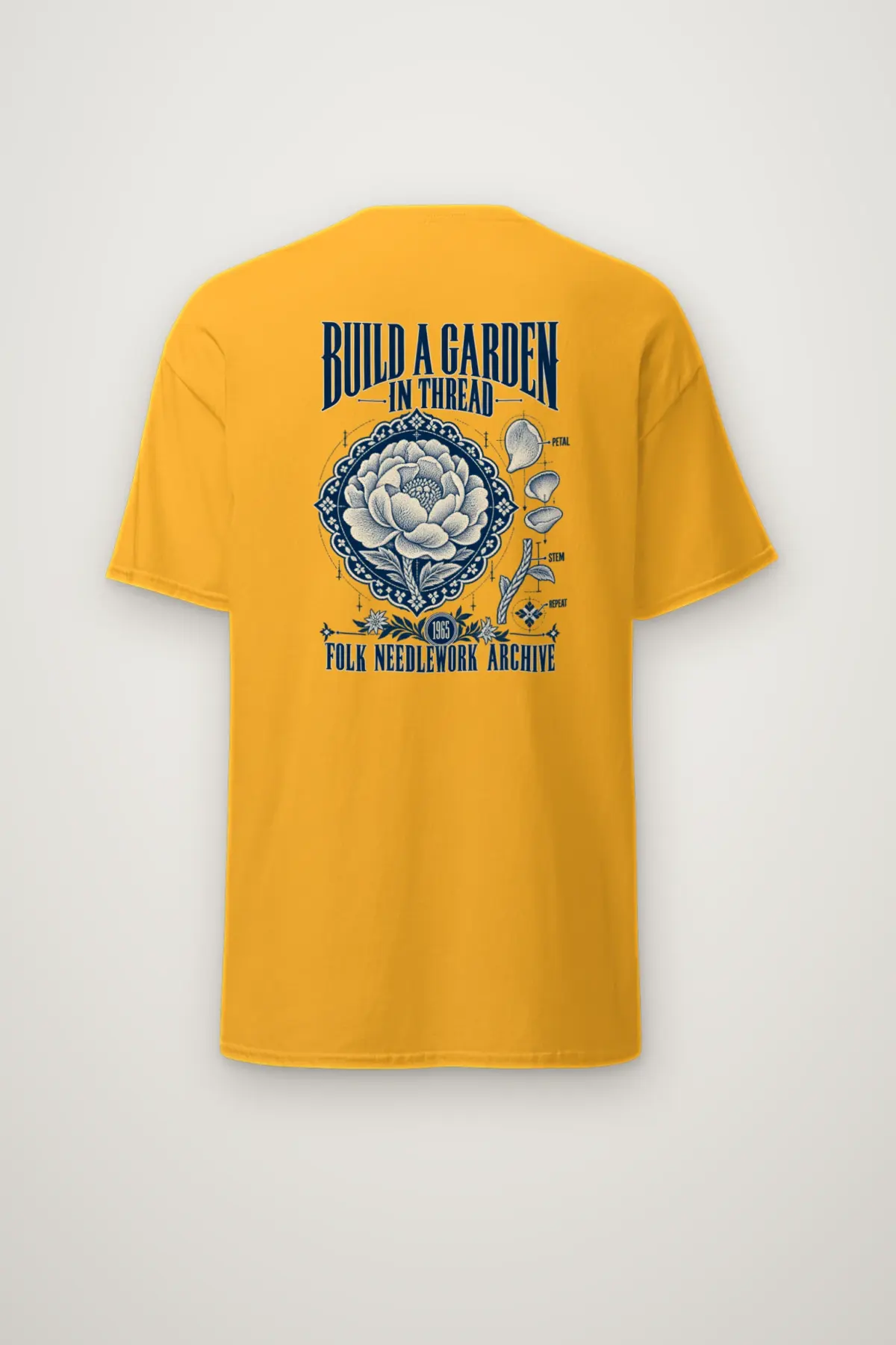 "Build a Garden in Thread" Heavyweight Unisex Crewneck T-shirt