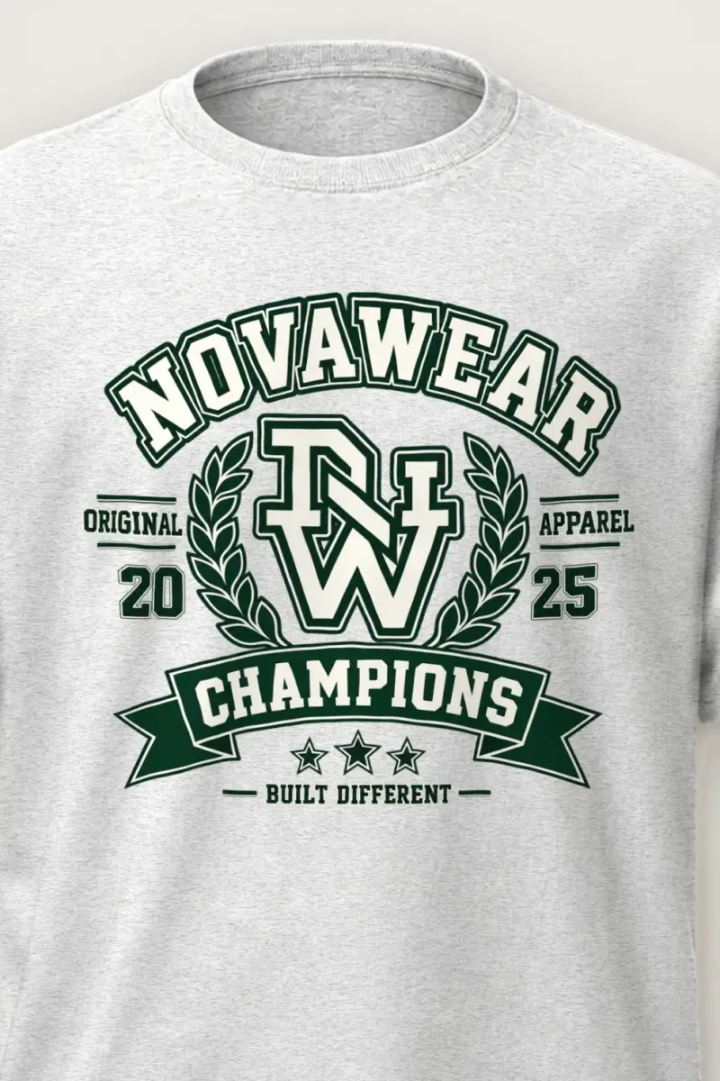 "Built Different Champions" Heavyweight Unisex Crewneck T-shirt