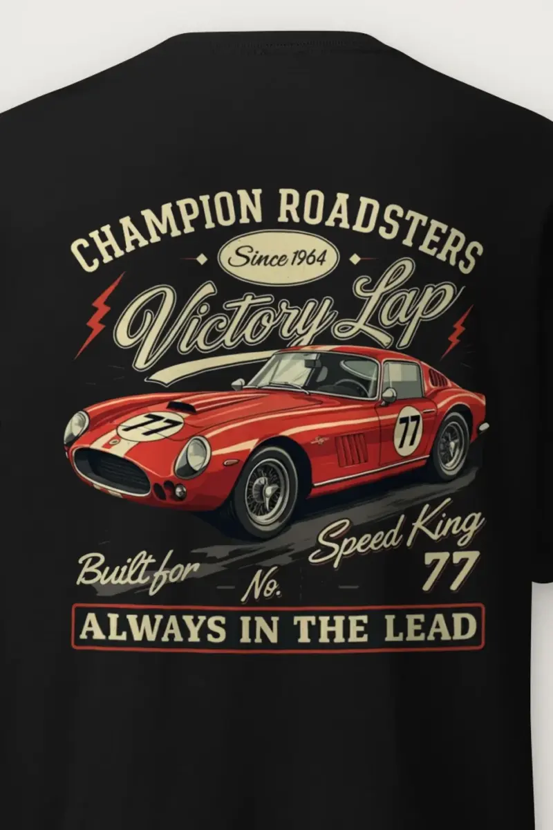 "Built For Speed" Heavyweight Unisex Crewneck T-shirt