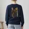 "Bull Moose Between Birches" Heavy Blend Unisex Crewneck Sweatshirt