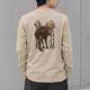 "Bull Moose Between Birches" Unisex Longsleeve T-shirt