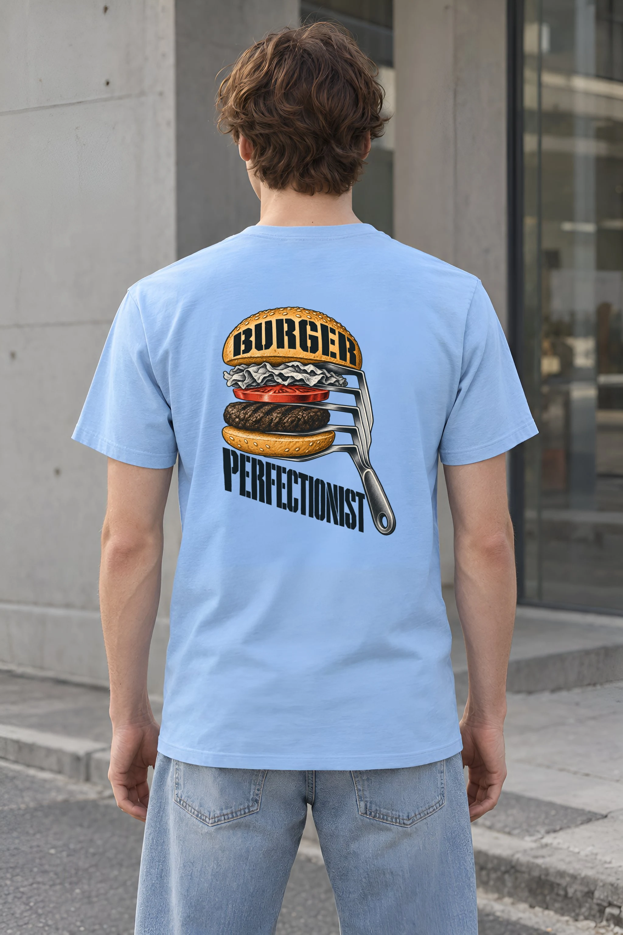 "Burger Perfectionist" Heavyweight Unisex Crewneck T-shirt