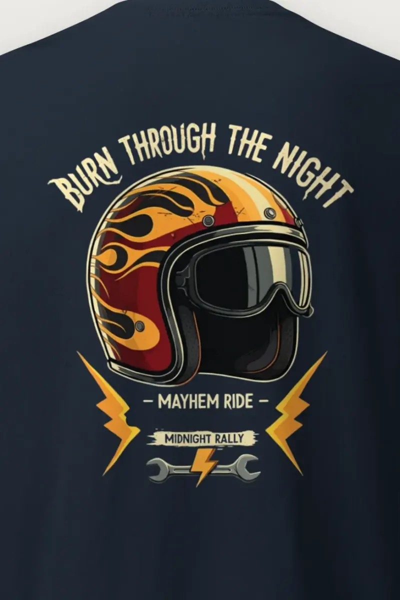 "Burn Through The Night" Heavyweight Unisex Crewneck T-shirt